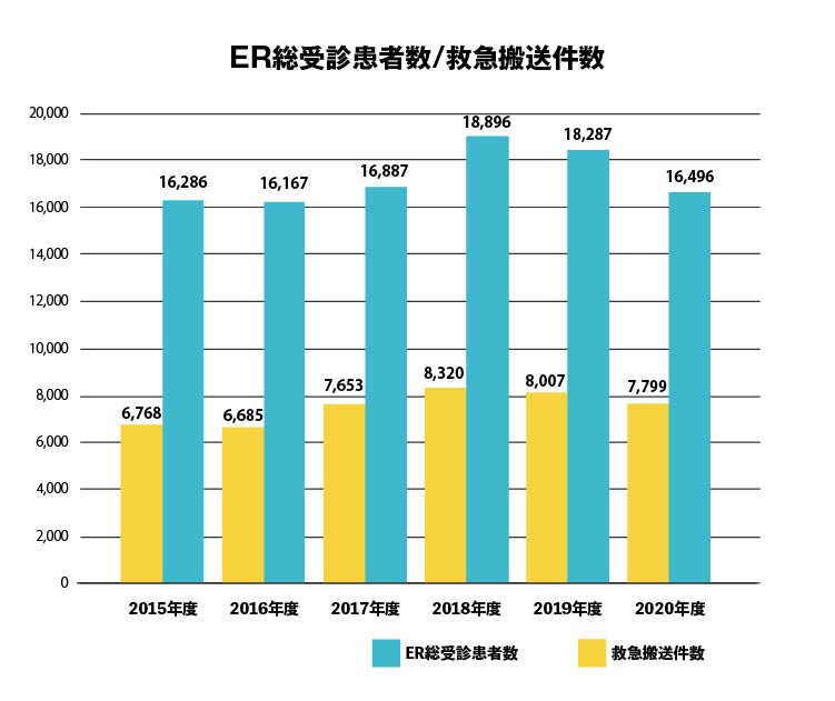 救急科(ER)の診療実績